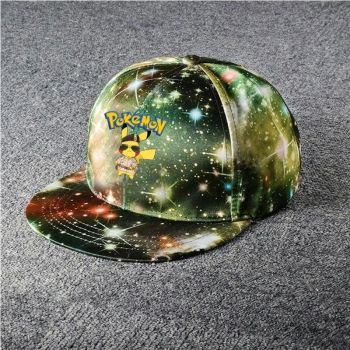 Pokémon Galaxy Snapback Hat Adjustable Flat Bill Baseball Cap 1