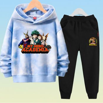 NEW Kids My hero academia tie dye Hoodie Fashion Sweatshirts Sweat suit