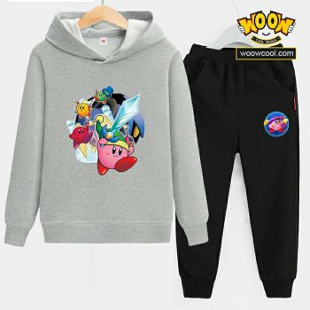 Kirby's Kids Hoodies Cotton Sweatshirts Outfits 3