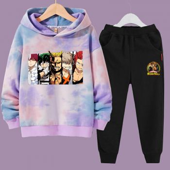 NEW Kids My hero academia tie dye hoodie and sweatpants set