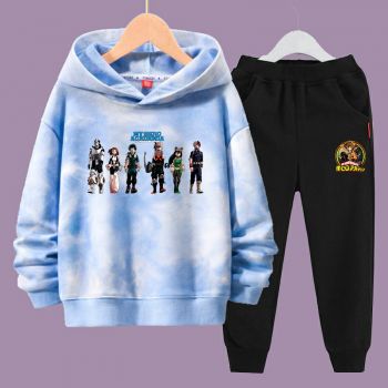 NEW Kids My hero academia Tie Dye Sweatshirt Boys Girls Hooded Pullover Hoodies