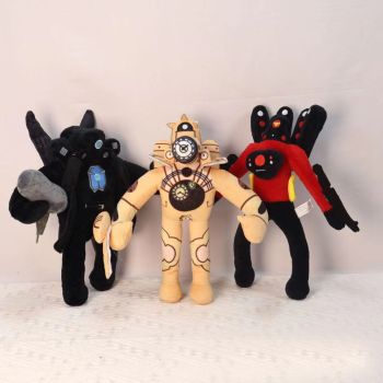 Skibidi Toilet Plush Toys Animal Plushie Doll Stuffed Gift for Game Fans Kids Children（3pcs） 