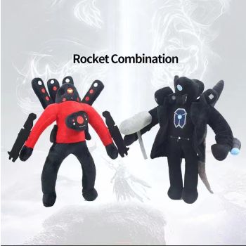 2pcs Hot Skibidi Toilet Plush Toys Upgrade Titan Cameraman Speakerman Plushies Toy for Fans Gift Great Birthday Christmas Stocking Stuffers for Boys Girls 