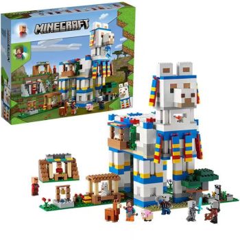 Minecraft The Llama Village Farm House Toy Building Set 1252pcs, Minecraft Gift Idea for Kids, Boys, Girls