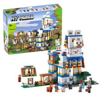 Minecraft The Llama Village Farm House Toy Building Set 1252pcs, Minecraft Gift Idea for Kids, Boys, Girls