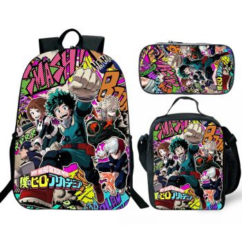 【HOT】My hero academia Teens Backpack Travel Bags Laptop Backpacks Cartoon