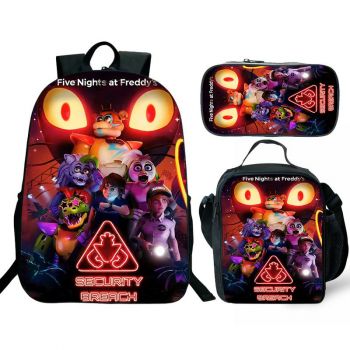 【NEW】Five Nights at Freddy's Backpack Lunch box School Bag Kids Bookbag