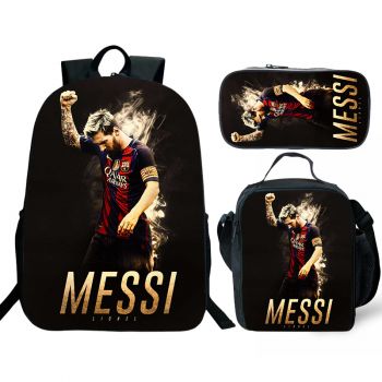 【NEW】MESSI backpack kids boys school Lunch box School Bag Backpack