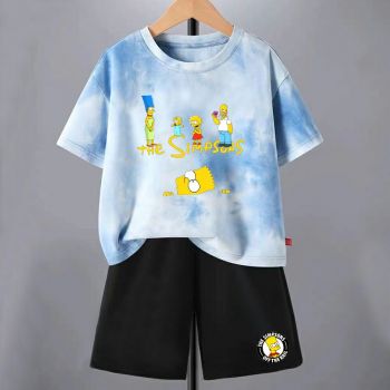  The Simpsons Tie dye T-Shirt Kids Cotton Shirt 2