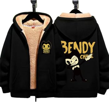 Bendy Boys Girls Kid's Winter Sherpa Lined Zip Up Sweatshirt Jacket Hoodie