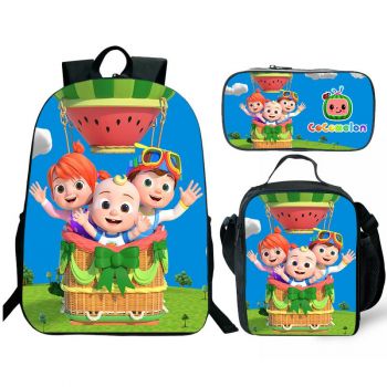 Cocomelon Backpack Lunch box School Bag Kids Bookbag