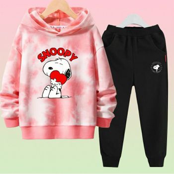 NEW Snoopy tie dye hoodie and sweatpants set 1