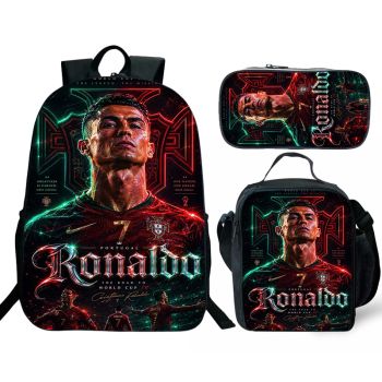  Cristiano Ronaldo Fifa world cup 2026 bookback kids boys school lunch box school bag