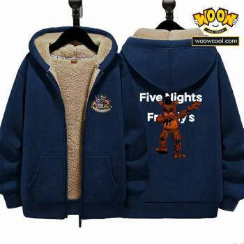 Five Nights at Freddy's Unisex Boy's Girls Winter Warm Sherpa Lined Zip Up Sweatshirt Fleece Jacket