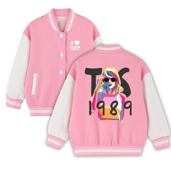Girls Taylor Swiftt Varsity Jacket Girls Boys Baseball Jacket Bomber Coat School Jackets with Pocket