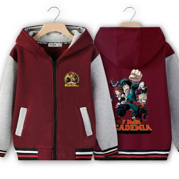 HOT My hero academia Kids ComfortSoft EcoSmart Fleece Full-Zip Hoodie