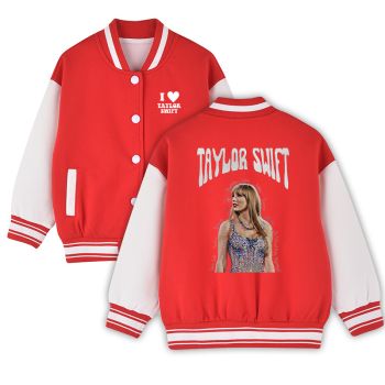 Kid's Taylor Swiftt Baseball Jacket American Football Varsity Jacket Ideal Gift