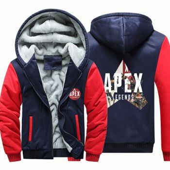 Kids Apex Legends Camouflage Jackets Thick Fleece Hoodies Winter Coats 2