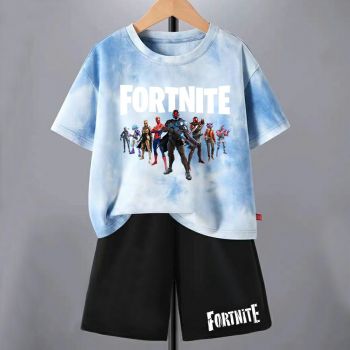 Kids Fortnite Tie dye T-Shirt Cotton Shirt 3