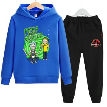 Kids Rick and Morty Hoodie Cotton Hooded Sweatshirt