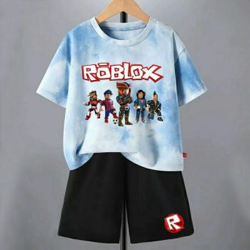 Kids Roblox Tie dye T-Shirt Cotton Shirt 2