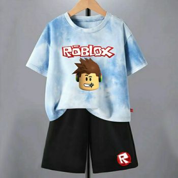 Kids Roblox Tie dye T-Shirt Cotton Shirt
