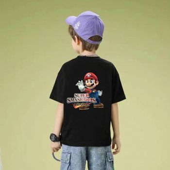 Kids Super Mario T-Shirt Cotton Shirt Funny Youth Tee 3