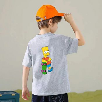 Kids The Simpsons T-Shirt Cotton Shirt Funny Youth Tee