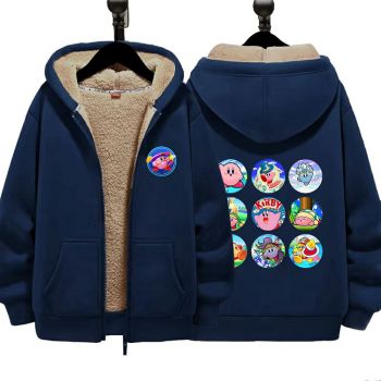 Kirby's Boys Girls Kid's Winter Sherpa Lined Zip Up Sweatshirt Jacket Hoodie 1