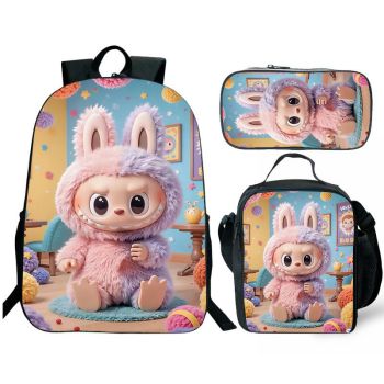 La bubu Backpack and Lunch box school bag Waterproof Bookbag Laptop bag Travel bag Kids Gifts Idea