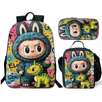 La bubu Backpack For School Bag Waterproof Zimomo Bookbag and Lunchbox Kid Gifts  