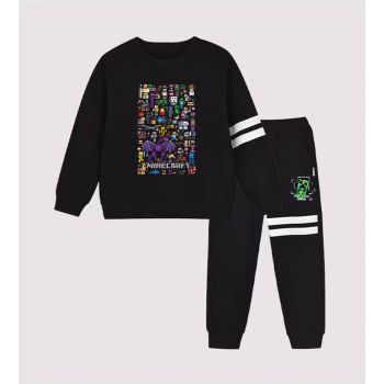 Minecraft  kids sweat suits 2 piece sweatpants and hoodies 5