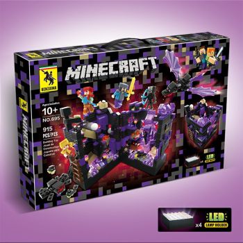 MineCraft The Hidden City Building Blocks Mini Figures Toys with LED Light 915Pcs