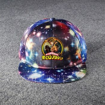 My Hero Academia Galaxy Snapback Hat Adjustable Flat Bill Baseball Cap