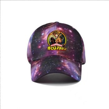 My Hero Academia Tie-dyed Snapback Hat Adjustable Flat Bill Baseball Cap