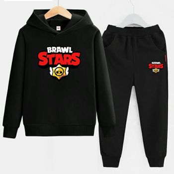 NEW Brawl Stars LOGO Kids Hoodies Cotton Sweatshirts Outfits