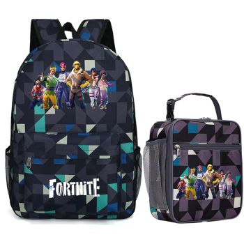 NEW Fortnite Backpack for School Book bag Lunch box Waterproof School bag Boys Gifts