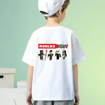 New Kids Roblox party T-Shirt Cotton Shirt Funny Youth Tee 