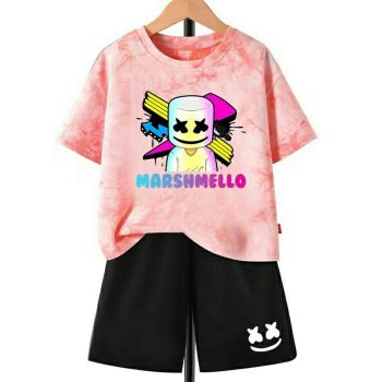 NEW Marshmello Tie dye T-Shirt Kids Cotton Shirt 2