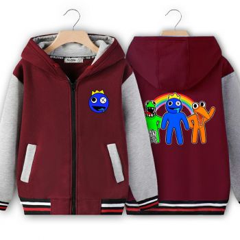 NEW Rainbow Friends Kids Zip Front Fleece Hoodie 3