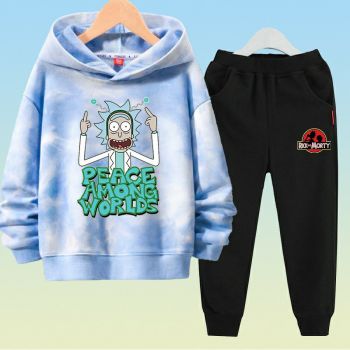 NEW Rick and morty  tie dye hoodie and sweatpants set