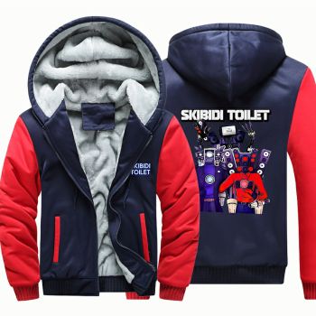 NEW Skibidi toilet Hoodie Sweatshirt Winter Fleece Jacket Skibidi toilet Clothing Coat Kids Gift