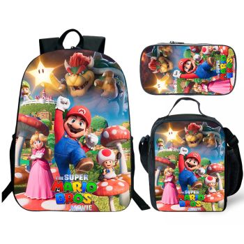 NEW Super Mario Backpack and Lunch bag 