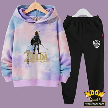 NEW Zelda  tie dye hoodie and sweatpants set