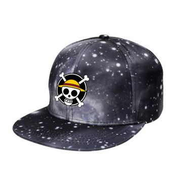 One Piece Galaxy Snapback Hat Adjustable Flat Bill Baseball Cap