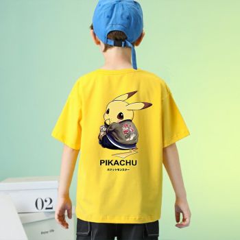 Pokemon Pikachu T-Shirt Cotton Shirt Funny Youth Tee 4