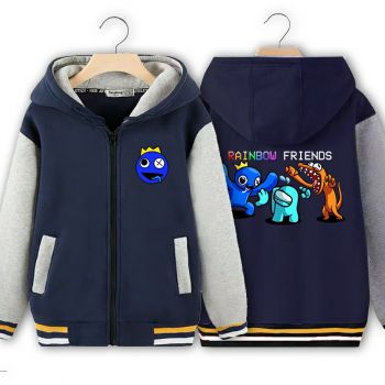 Rainbow Friends Kids Zip Front Fleece Hoodie 7