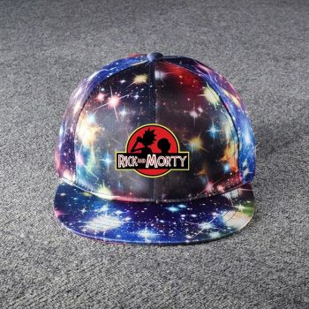 Rick and Morty Galaxy Snapback Hat Adjustable Flat Bill Baseball Cap