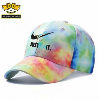 Rick and Morty Tie-dyed Snapback Hat Adjustable Flat Bill Baseball Cap 1