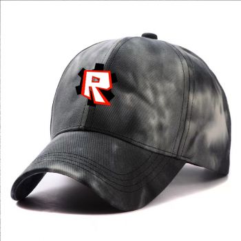 Roblox Tie-dyed Snapback Hat Adjustable Flat Bill Baseball Cap